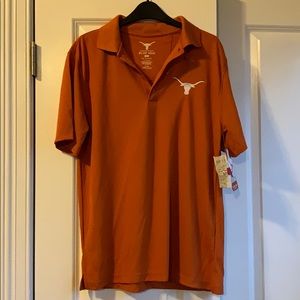 NEW university of Texas at Austin golf shirt.